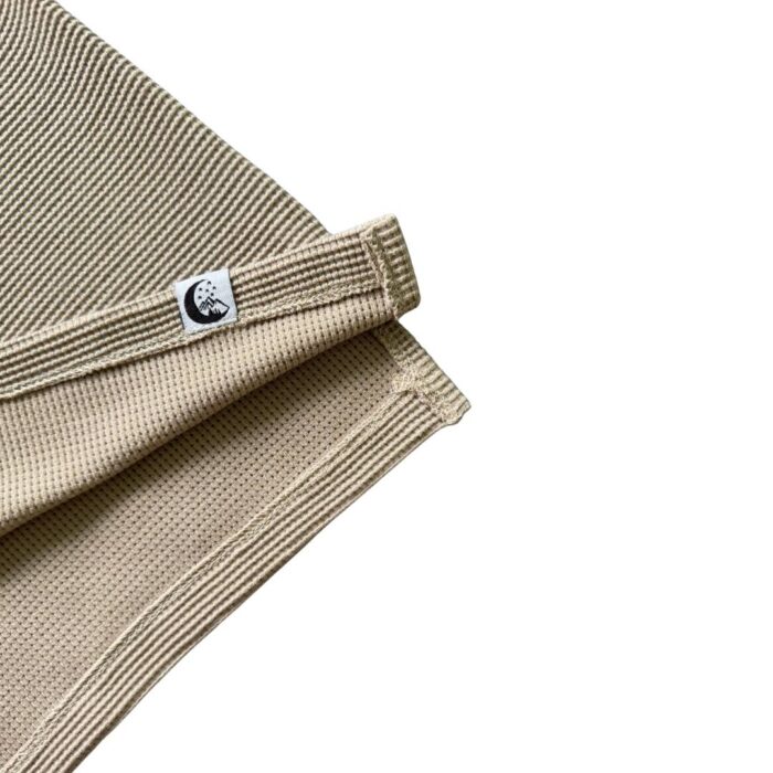 Waffle Quarter Zip | Beige - Image 2