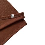 Waffle Quarter Zip | Brown - Image 2