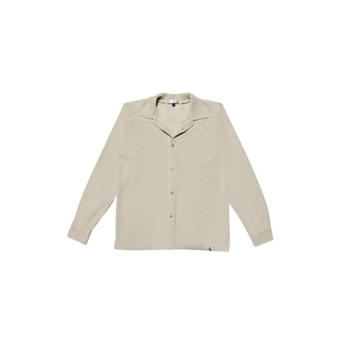 Jacquard Full-Sleeve Shirt | Off White - Image 1