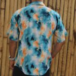 Rayon Shirt | Adire | Aqua - Image 4