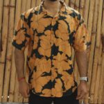 Rayon Shirt | Floral | Honey Leaf - Image 3