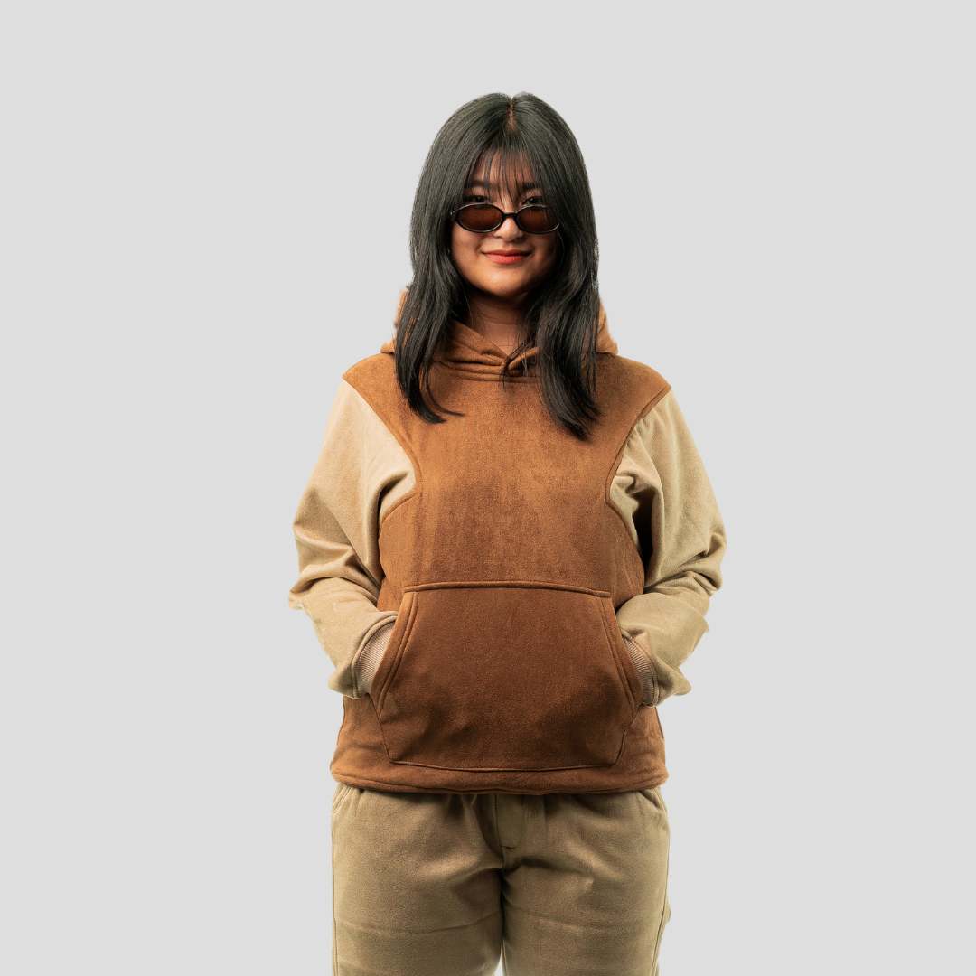 18 Signature Hoodie | Brown & Beige - Image 1