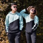 Contrast Hoodie | Mint & Black