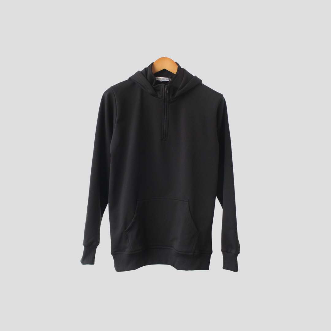 Zipped Hoodie | Black Zipped Hoodie | Black - Image 1