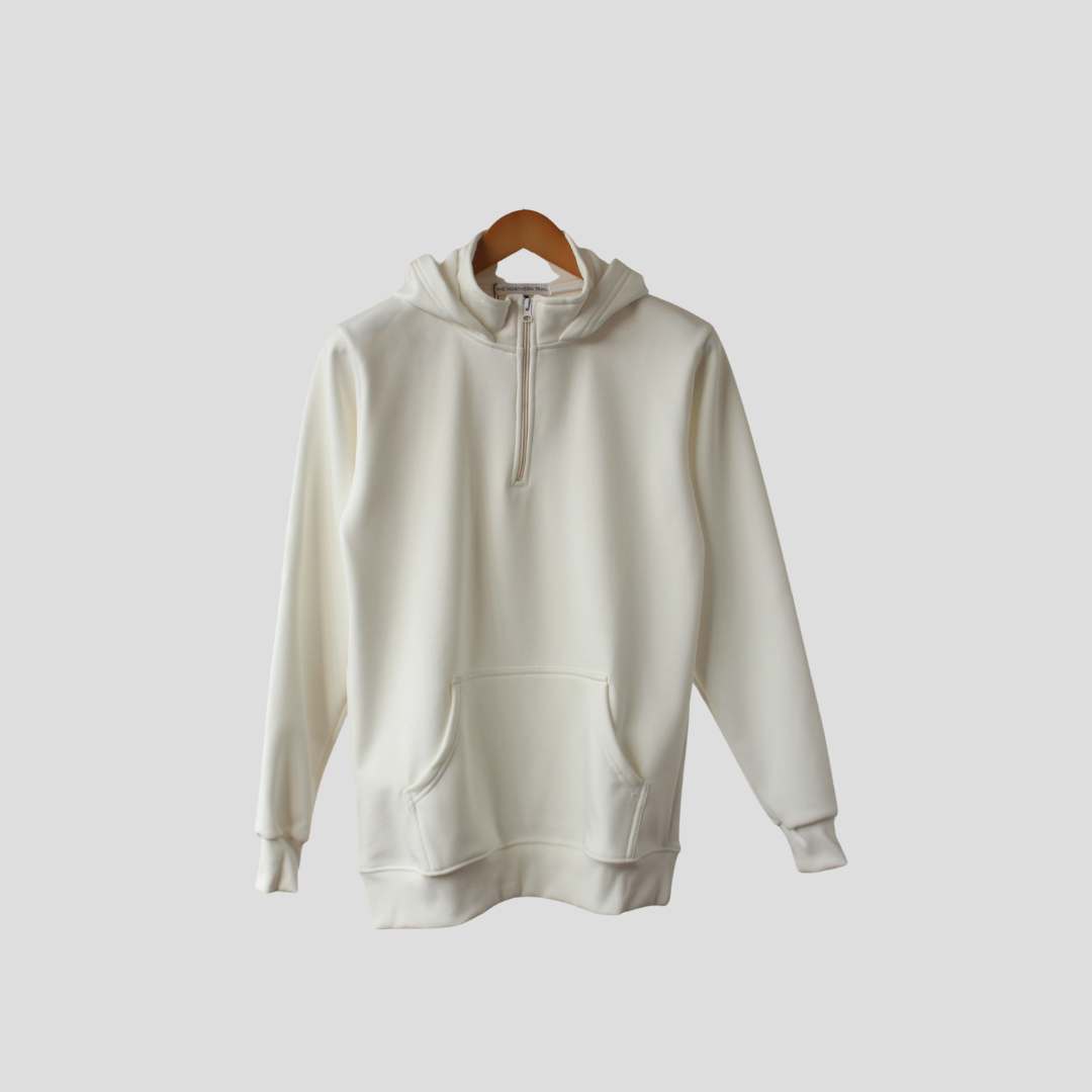 Zipped Hoodie | White Zipped Hoodie | White - Image 1
