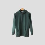 Zipped Hoodie | Forest Green