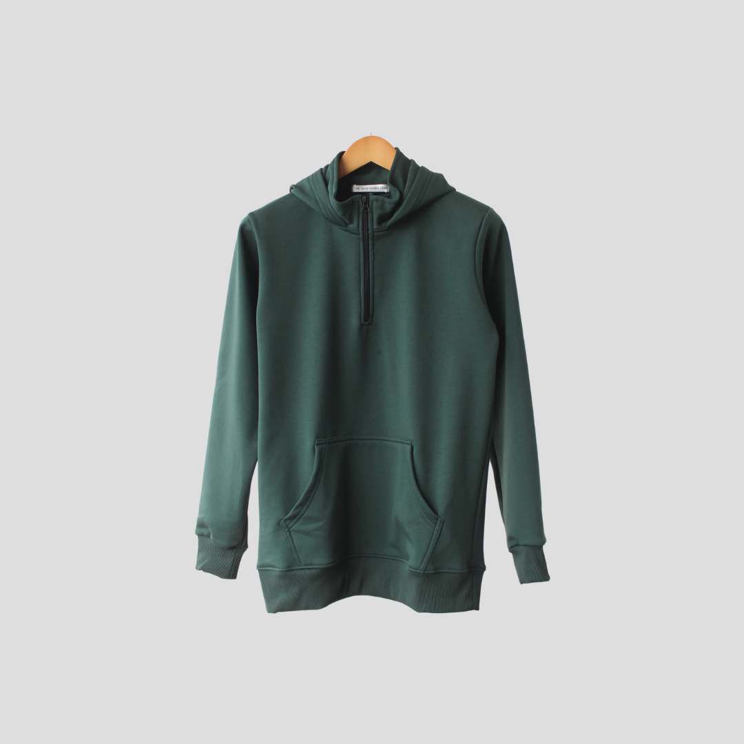 Zipped Hoodie | Forest Green Zipped Hoodie | Forest Green - Image 1