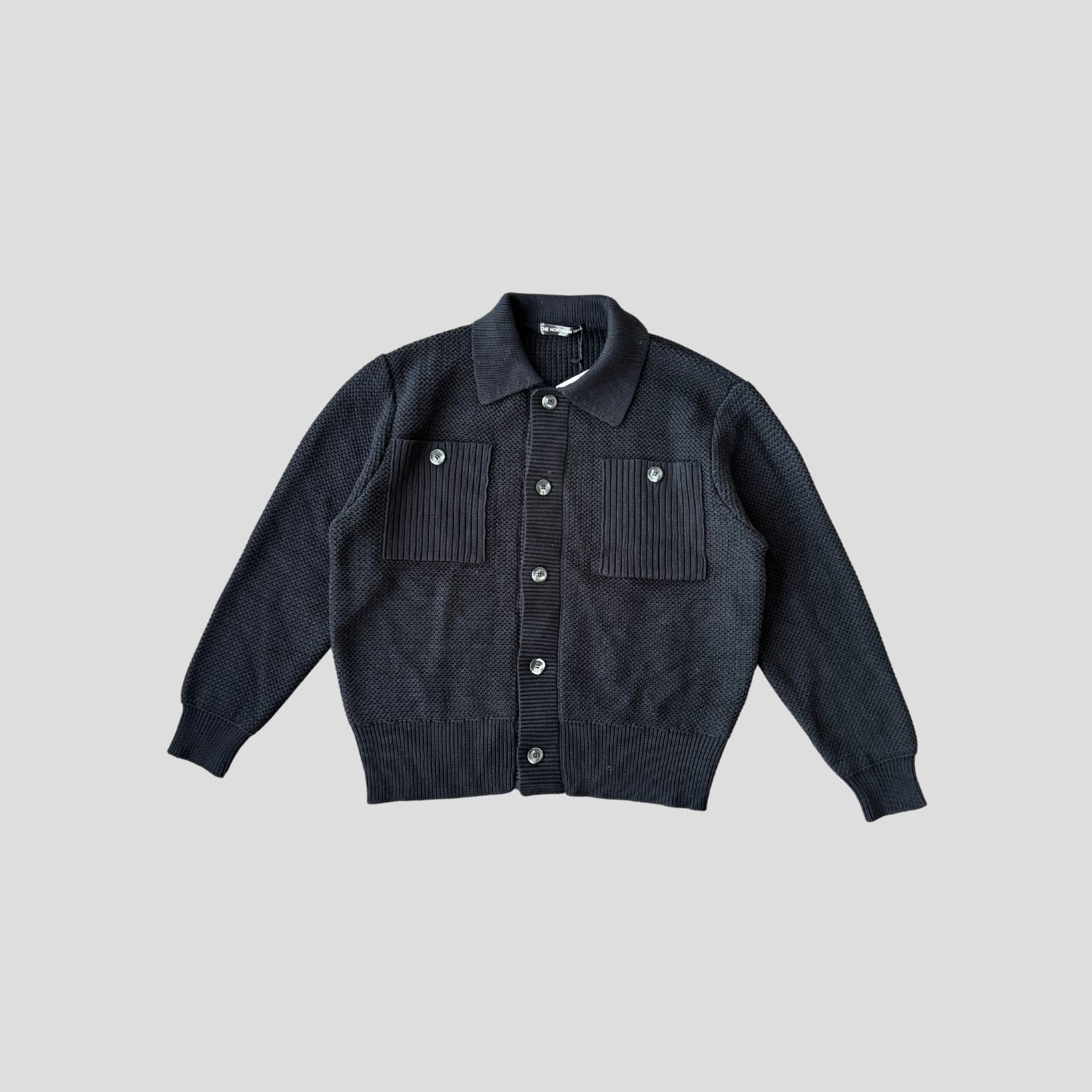 knit button black Knit Sweater | Button Black - Image 1