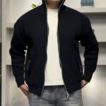 Knit Sweater | Zip Black - Image 2